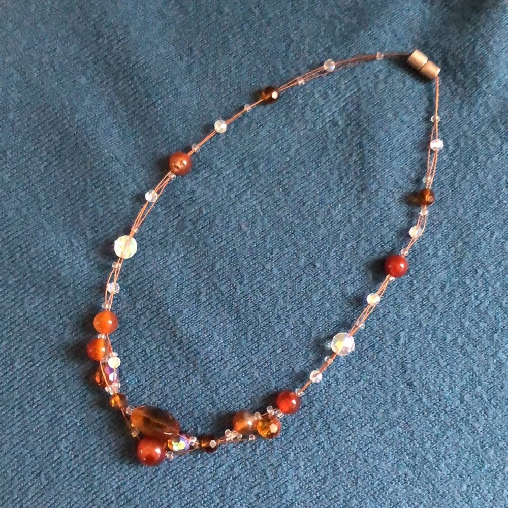 Handcrafted Glass Bead Necklace